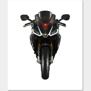 RS660 Bike Front View Illustration Posters and Art